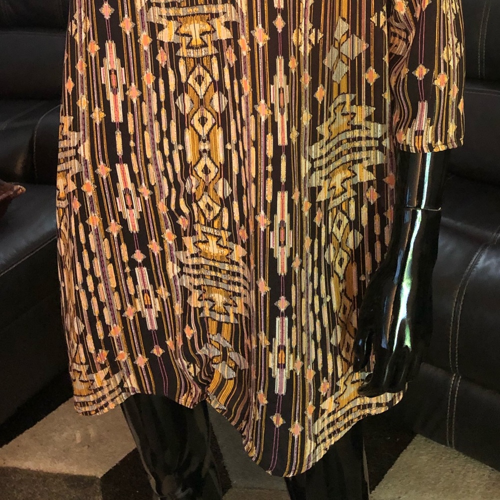 Coffee Multi-Color Brown Tunic/Dress - Picture 4 of 12
